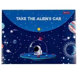 Папка-конверт 1 Вересня Space, A4, з кнопкою (492163)