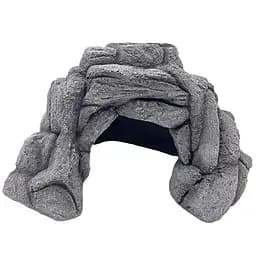 Декорація кутове укриття Hobby Rocky Corner Shelter 19×17,5×13,5 см для тераріуму та акваріума (36506) - мініатюра 1