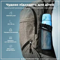 Пляшка для води ION8 металева 600 мл Stainless Steel Alaskan Blue (I8SS600ABLU2) - мініатюра 5