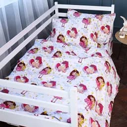 Дитячий комплект постільної білизни MirSon Бязь Kids Time 17-0704 Принцеса та Єдиноріг 143 x 210 см різнобарвний (2200010501193)