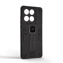 Чехол для Motorola Edge 60 Fusion 5G/60 5G, Proover, черный, с подставкой и магнитом, противоударный, ударопрочный, бронированный, панель-накладка, защита всего корпуса, термополиуретан (TPU) + поликарбонат (PC), ArmorStandart (ARM86025) - мініатюра 2