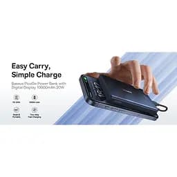 Зовнішній акумулятор Baseus PicoGo 10000mAh 20W Cosmic Black (P10076801123-00) [132855] - мініатюра 11