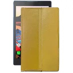 Чехол StatusCASE из экокожи для планшета Lenovo Tab 3 TB3-850f Золотой