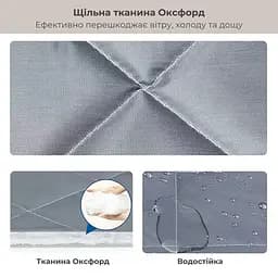 Дверна завіса магнітна із захистом від холоду Затишний будинок Срібляста (83390002) - мініатюра 4