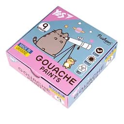 Фарби гуашеві Yes Pusheen 9 кольорів 20 мл (230401)