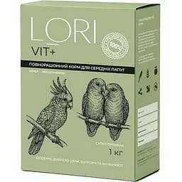 Уценка. Корм для средних попугаев ЛоріВіт+ полнорационный 1 кг