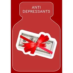 Объемный стикер-открытка Cobart Antidetressant