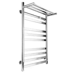 Водяна рушникосушка Laris Кватро з полицею П10 500x800 71207566, Хром