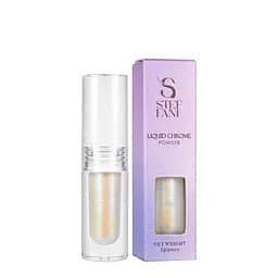 Втирание для гель-лака Steffani Liquid Chrome Powder перламутровое жидкое 2 мл 02 Голубой перламутр