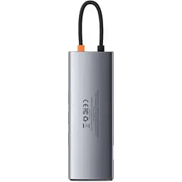 Концентратор Baseus USB3.1 Type-C to USB C(PD)100W/HDMI 4K 30Hz/VGA/USB3.2/RJ45/SD+TF,9in1 Grey (CAHUB-CU0G) - мініатюра 4