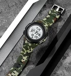 Годинник чоловічий наручний спортивний Skmei 2166 Compass з компасом і крокоміром (Камуфляж з білим) - мініатюра 5