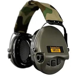 Активные наушники для стрельбы Sordin Supreme Pro-X LED Olive с LED-фонариком (75302-X-07-S)