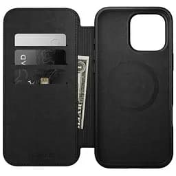 Шкіряний чохол-книжка Nomad Modern Leather Folio Case English для iPhone 16 Pro Max (NM01673385) - мініатюра 3