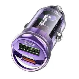 Автомобильное зарядное устройство для Hoco Z53A Vision, PD30W+QC3.0, черный