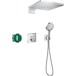 Душова система прихованого монтажу Hansgrohe Raindance E 300 1jet ShowerSelect S з термостатом Chrome 27952000, Хром