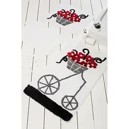 Коврик для ванной Chilai Home Alacati Red
