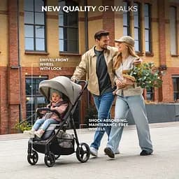 Прогулянкова коляска Kinderkraft Trig 3 Onyx Black (KSTRIG03BLK0000) - мініатюра 6