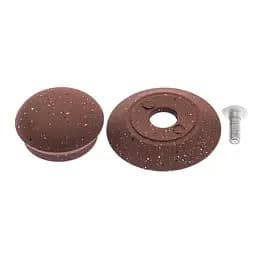 Ручка для кришки каструлі сковороди кругла керамічна, Kitchen Master Коричневий 85609 - мініатюра 4