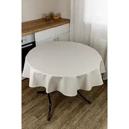 Скатертина Прованс Simfoni Натюрель кругла D-136 см бежева (33611)