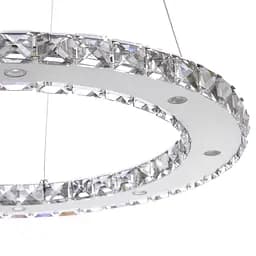 Люстра підвісна Brille кришталева для холу LED 33W NW CH (BR-975S/1) - мініатюра 3