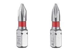 Біта викруткова Intertool насадка хрестоподібна PH1 x 25 мм Storm в упаковці 2 шт. - мініатюра 3