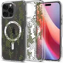 Прозорий чохол Spigen Ultra Hybrid MagSafe Digital Camo для iPhone 16 Pro (ACS08140)