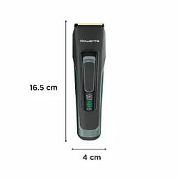 Rowenta Машинка для стрижки Advancer, для бороди, вусів, голови, мережа+акум., роторний мотор, насадок-2, кейс, титан.напил., темно-зелений - мініатюра 3
