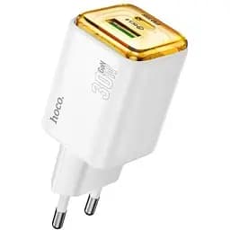 Мережевий зарядний пристрій Hoco N53 Monsoon PD30W+QC3.0 charger(EU) Білий