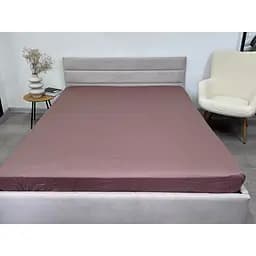 Простыня Ecotton Stucco на резинке сатин 200х200 см коричневая (24853)