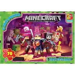 Пазлы детские G-Toys Minecraft Майнкрафт MC789, 70 элементов