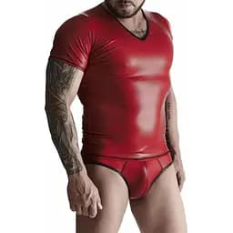 Чоловічий комплект Regnes Fetish Planet Wetlook S (червоний)