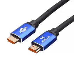Кабель Atcom HDMI - HDMI V 2.1 (M/M), 2 м, Black/Blue (88888) - мініатюра 2