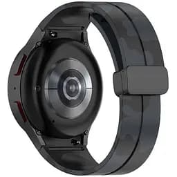 Ремінець для Samsung Galaxy Watch 4 Classic 42mm - чорно-сірий ширина кріплення 20мм силікон Watchbands Cls-color (W31-0WB62202667)