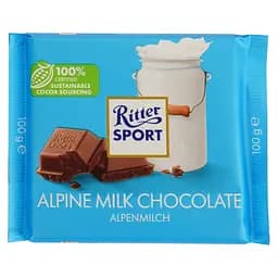 Шоколад Ritter Sport молочний з альпійським молоком 100 г (758037)