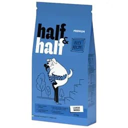 Сухий корм Half & Half для дорослих собак великих порід, із яловичиною, 12 кг
