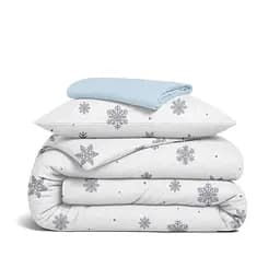 Дитяча постільна білизна фланель Cosas SNOWFLAKES SILVER CS3 110х140см (Flannel_SnowflakesSilver_41Skyer_140)