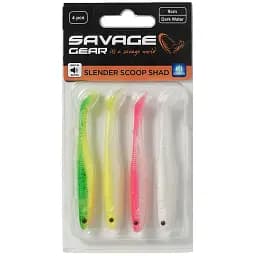 Силікон Savage Gear Slender Scoop Shad 130 мм 12.0g Dark Water Mix (4 шт/уп) - мініатюра 3