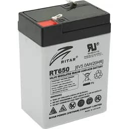 Аккумулятор Ritar AGM 6V (6V/5Ah/30Wh) (RT650)  [125660]