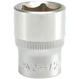 Головка торцева 6-гранна Yato квадрат 1/2" М= 21 мм L= 38 мм (YT-1214)