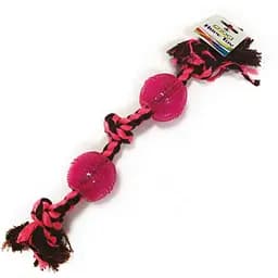 Игрушка для собак Croci Канат грейфер Джумбо 2 силиконовых мяча 40х7 см