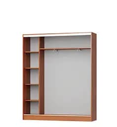 Шафа-купе дводверна MebelStar Стандарт AL ДСП/Дзеркало 170x45x210 см Дуб тахо (MBS-3466) - мініатюра 2