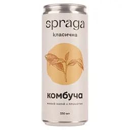 Напиток Spraga Комбуча Классическая слабогазированный ж/б 330 мл (923961)