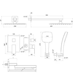 Душова система Globus Lux Smart GLM-305N, Хром - мініатюра 9