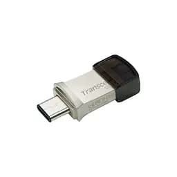 USB флеш накопичувач Transcend 128GB JetFlash 890 Silver USB 3.1/Type-C (TS128GJF890S) - мініатюра 2