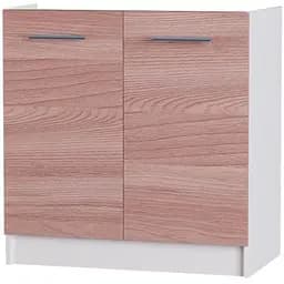 Кухонный модуль нижний Эверест Эко 800 ясень шимо темный+белый (без столешницы) 80х46х82 см (DTM-2836)