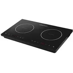 Настільна плита Liberton LIC-3708, чорний, 3300W (1800+1500), індукційна, 8 режимів, 2 конфоркі, керування сенсорне, склокераміка,