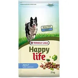 Сухий корм Happy life Adult with Salmon 3 кг хеппі лайф лосось всіх порід