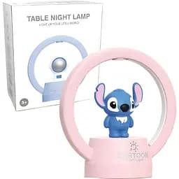 Дитяча настільна лампа Стіч рожева (268B)