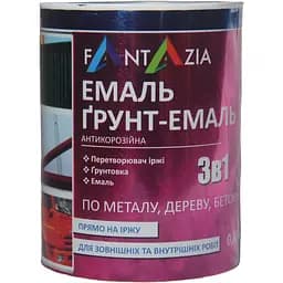 Грунт-эмаль антикоррозионная 3 в 1 Fantazia желтая 800 мл