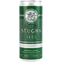 Пиво Sho Brewery Stugna Irish Stout темное 5.5% 0.33 л ж/б